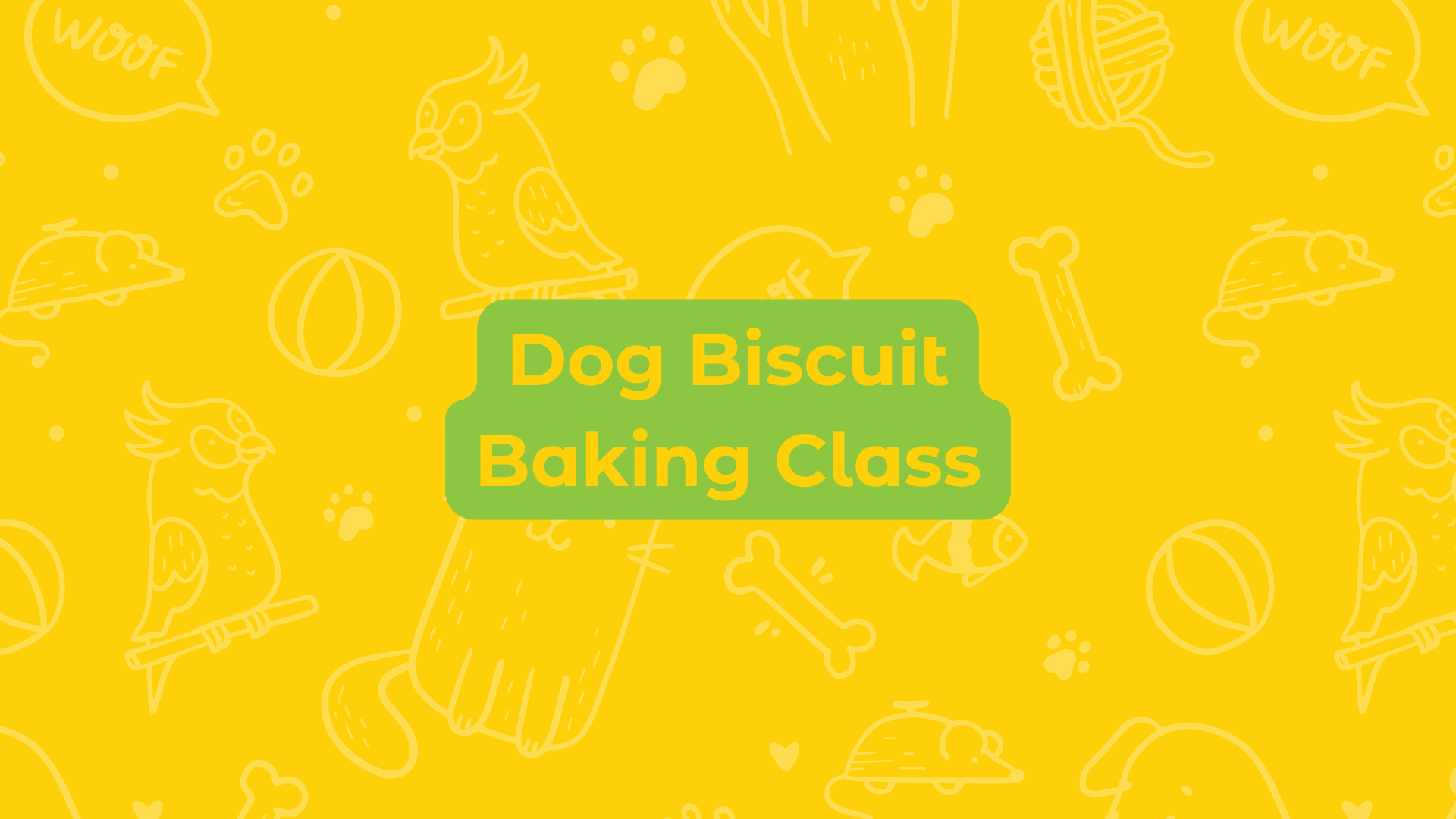 Dog Biscuit Baking Class