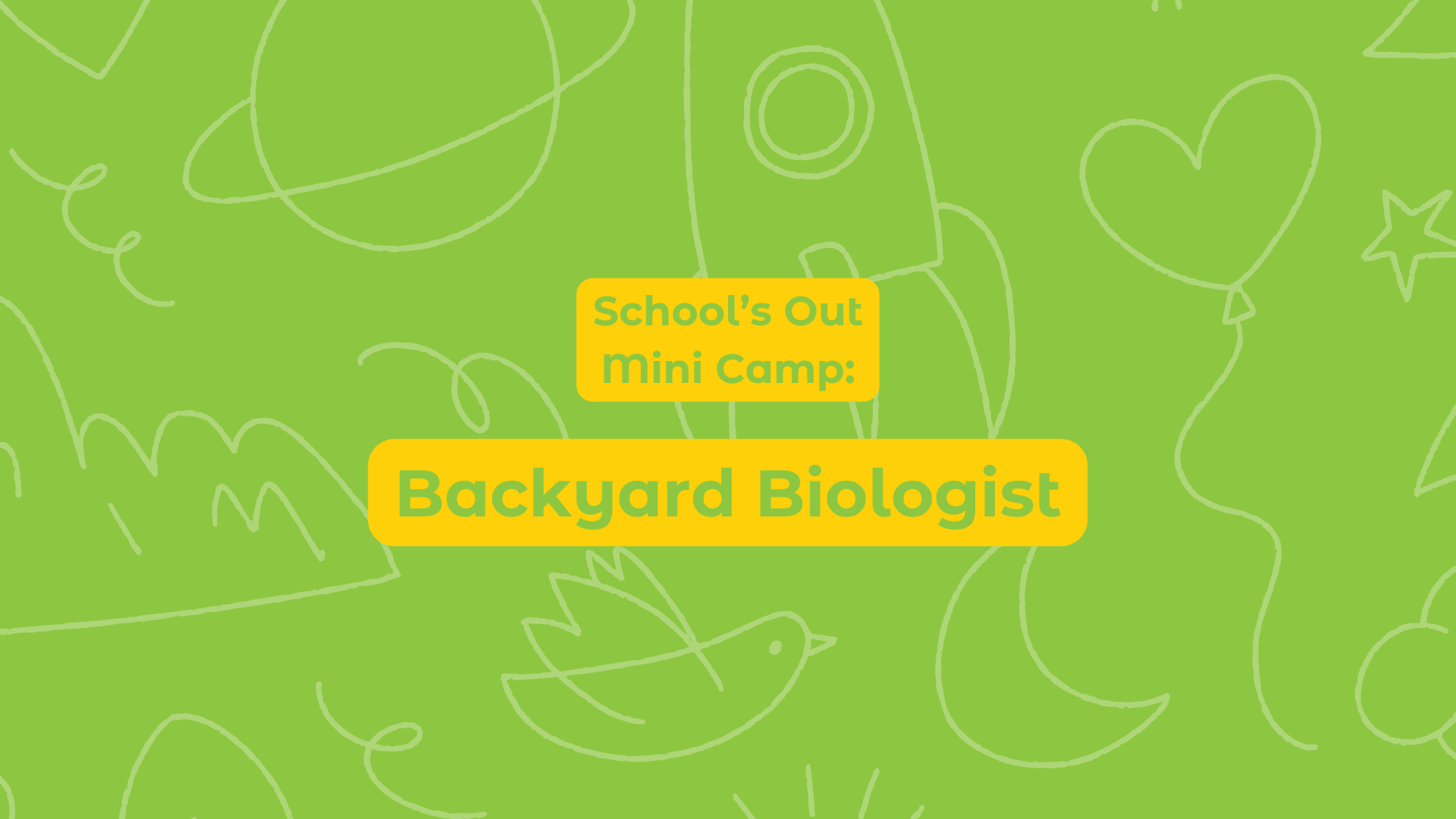 School's Out Mini Camp: Backyard Biologist