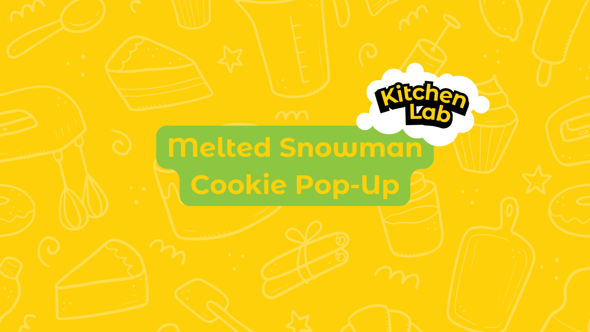 Melted Snowman Cookie Pop-Up